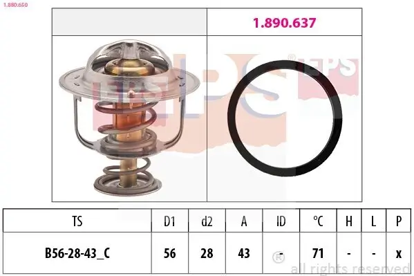 Thermostat, Kühlmittel EPS 1.880.650