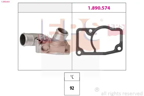 Thermostat, Kühlmittel EPS 1.880.664 Bild Thermostat, Kühlmittel EPS 1.880.664