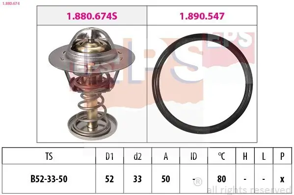 Thermostat, Kühlmittel EPS 1.880.674 Bild Thermostat, Kühlmittel EPS 1.880.674