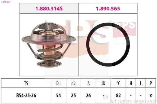 Thermostat, Kühlmittel EPS 1.880.677 Bild Thermostat, Kühlmittel EPS 1.880.677