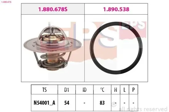 Thermostat, Kühlmittel EPS 1.880.678 Bild Thermostat, Kühlmittel EPS 1.880.678