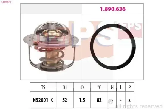 Thermostat, Kühlmittel EPS 1.880.679 Bild Thermostat, Kühlmittel EPS 1.880.679