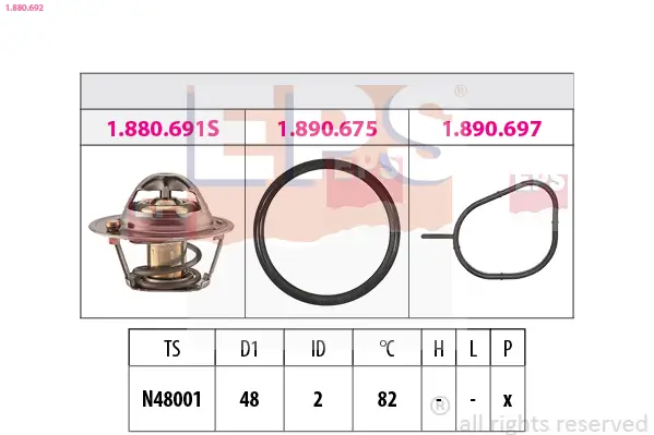 Thermostat, Kühlmittel EPS 1.880.692