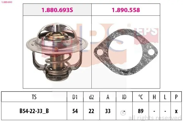 Thermostat, Kühlmittel EPS 1.880.693 Bild Thermostat, Kühlmittel EPS 1.880.693