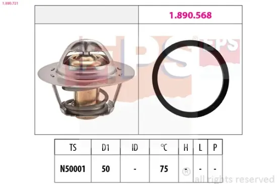 Thermostat, Kühlmittel EPS 1.880.721 Bild Thermostat, Kühlmittel EPS 1.880.721