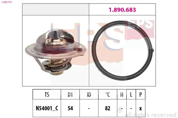 Thermostat, Kühlmittel EPS 1.880.727 Bild Thermostat, Kühlmittel EPS 1.880.727