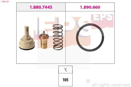 Thermostat, Kühlmittel EPS 1.880.744 Bild Thermostat, Kühlmittel EPS 1.880.744