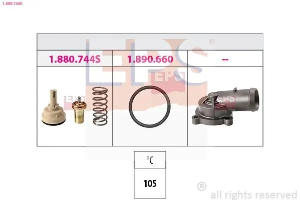 Thermostat, Kühlmittel EPS 1.880.744K