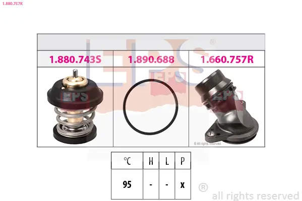 Thermostat, Kühlmittel EPS 1.880.757K