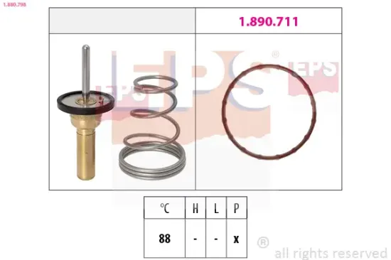Thermostat, Kühlmittel EPS 1.880.798 Bild Thermostat, Kühlmittel EPS 1.880.798