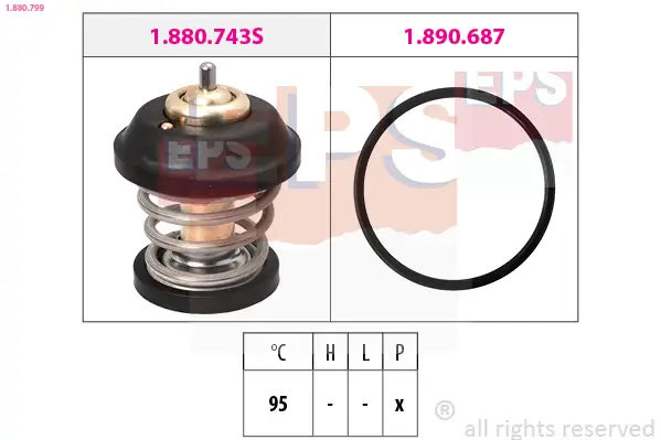 Thermostat, Kühlmittel EPS 1.880.799