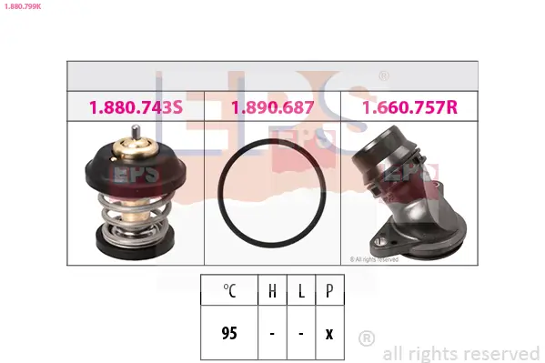 Thermostat, Kühlmittel EPS 1.880.799K