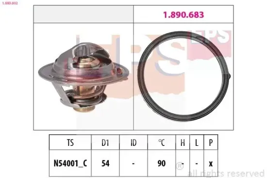 Thermostat, Kühlmittel EPS 1.880.802 Bild Thermostat, Kühlmittel EPS 1.880.802