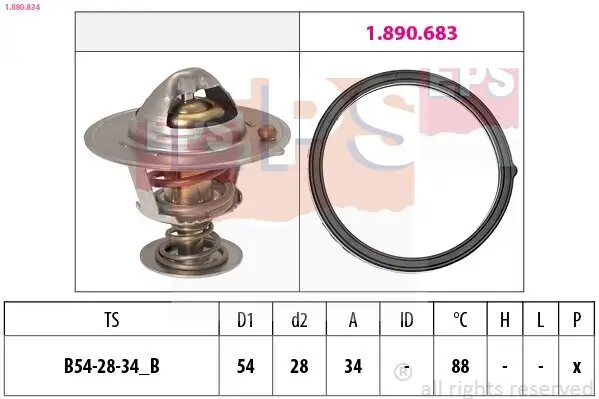 Thermostat, Kühlmittel EPS 1.880.834 Bild Thermostat, Kühlmittel EPS 1.880.834