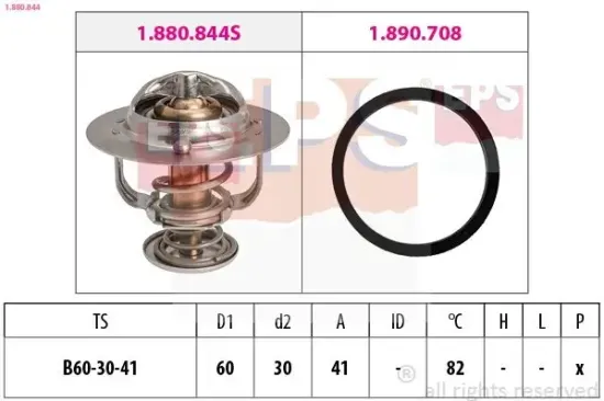 Thermostat, Kühlmittel EPS 1.880.844 Bild Thermostat, Kühlmittel EPS 1.880.844