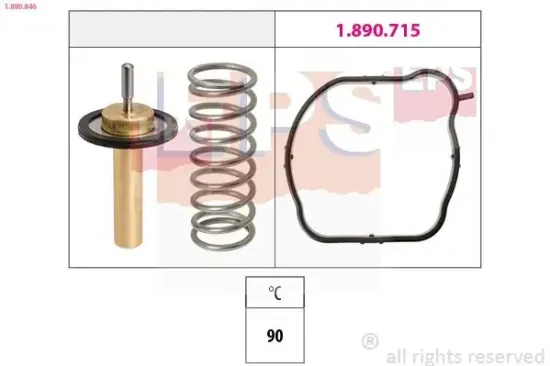 Thermostat, Kühlmittel EPS 1.880.846 Bild Thermostat, Kühlmittel EPS 1.880.846