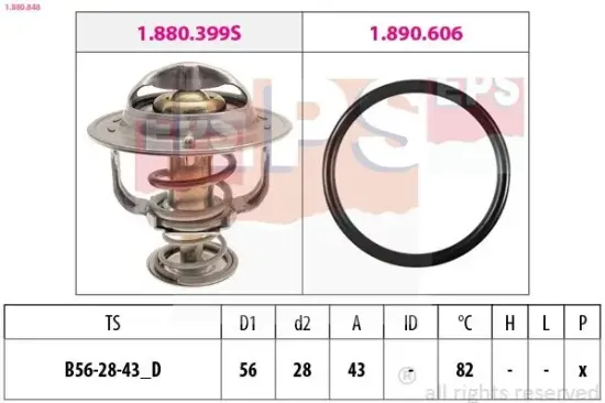 Thermostat, Kühlmittel EPS 1.880.848 Bild Thermostat, Kühlmittel EPS 1.880.848