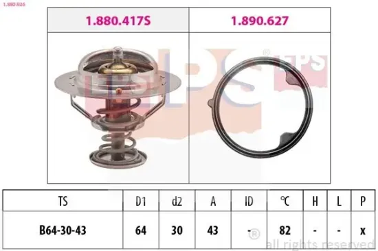 Thermostat, Kühlmittel EPS 1.880.926 Bild Thermostat, Kühlmittel EPS 1.880.926