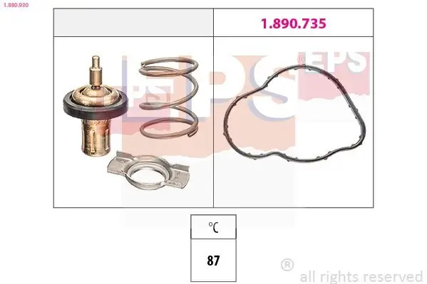 Thermostat, Kühlmittel EPS 1.880.930 Bild Thermostat, Kühlmittel EPS 1.880.930