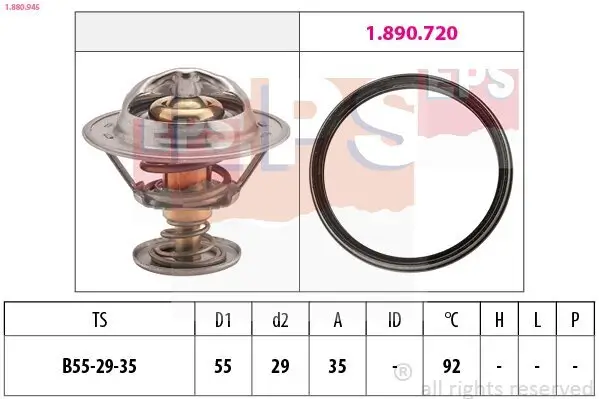 Thermostat, Kühlmittel EPS 1.880.945