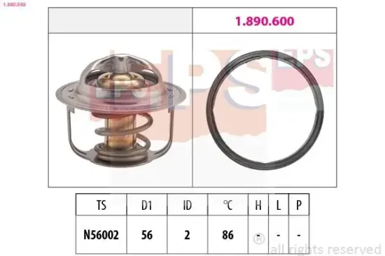 Thermostat, Kühlmittel EPS 1.880.949 Bild Thermostat, Kühlmittel EPS 1.880.949
