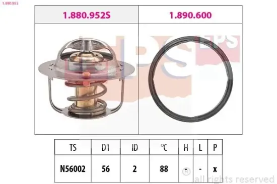 Thermostat, Kühlmittel EPS 1.880.952 Bild Thermostat, Kühlmittel EPS 1.880.952