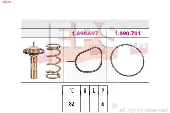 Thermostat, Kühlmittel EPS 1.880.961