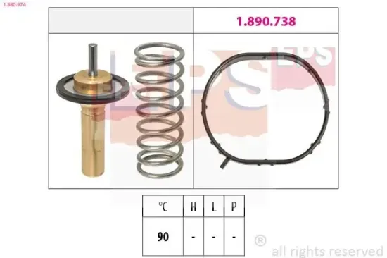 Thermostat, Kühlmittel EPS 1.880.974 Bild Thermostat, Kühlmittel EPS 1.880.974