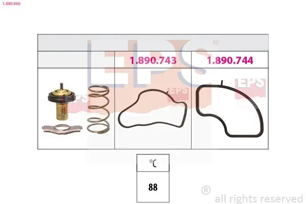 Thermostat, Kühlmittel EPS 1.880.986