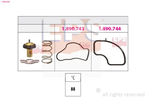 Thermostat, Kühlmittel EPS 1.880.986
