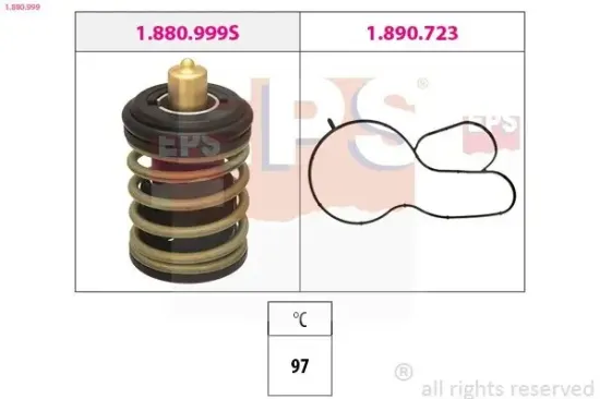 Thermostat, Kühlmittel EPS 1.880.999 Bild Thermostat, Kühlmittel EPS 1.880.999