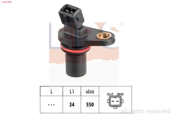 Sensor, Motordrehzahl EPS 1.953.043