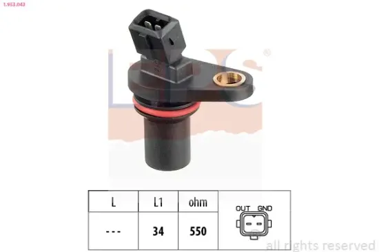 Sensor, Motordrehzahl EPS 1.953.043 Bild Sensor, Motordrehzahl EPS 1.953.043