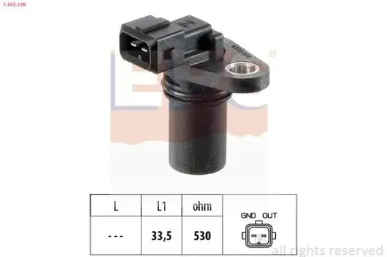 Sensor, Drehzahl EPS 1.953.189 Bild Sensor, Drehzahl EPS 1.953.189