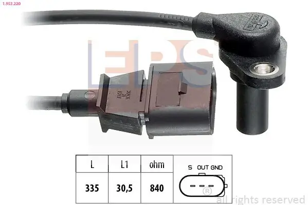 Sensor, Drehzahl EPS 1.953.220