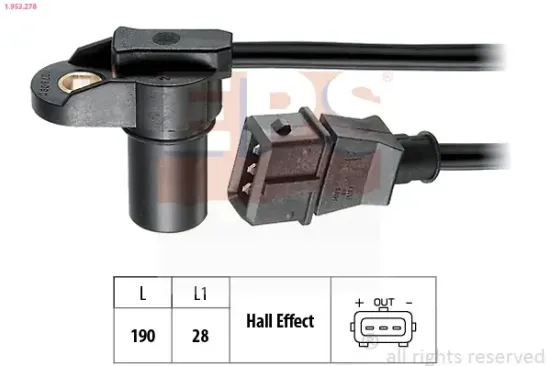 Sensor, Nockenwellenposition EPS 1.953.278 Bild Sensor, Nockenwellenposition EPS 1.953.278