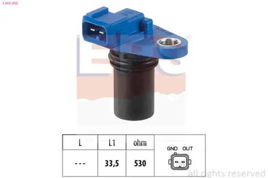 Sensor, Motordrehzahl EPS 1.953.302 Bild Sensor, Motordrehzahl EPS 1.953.302
