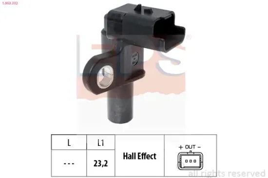 Sensor, Motordrehzahl EPS 1.953.332 Bild Sensor, Motordrehzahl EPS 1.953.332