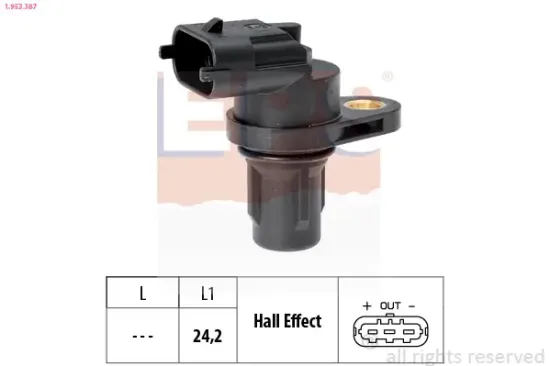 Sensor, Motordrehzahl EPS 1.953.387 Bild Sensor, Motordrehzahl EPS 1.953.387