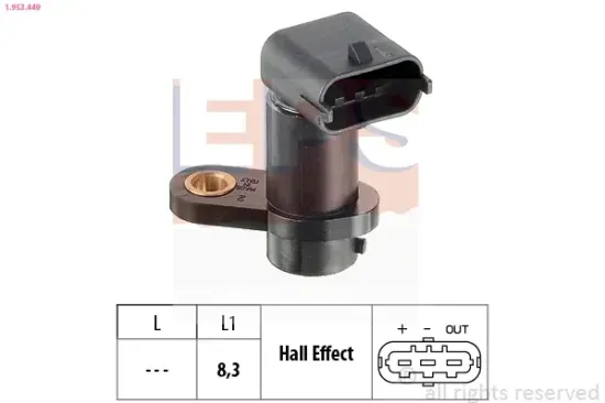 Sensor, Motordrehzahl EPS 1.953.449 Bild Sensor, Motordrehzahl EPS 1.953.449