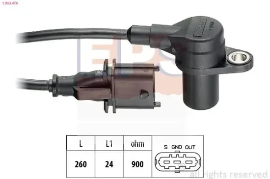 Sensor, Nockenwellenposition EPS 1.953.476 Bild Sensor, Nockenwellenposition EPS 1.953.476