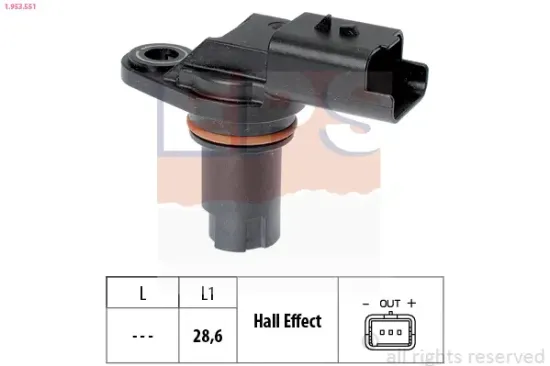 Sensor, Motordrehzahl EPS 1.953.551 Bild Sensor, Motordrehzahl EPS 1.953.551