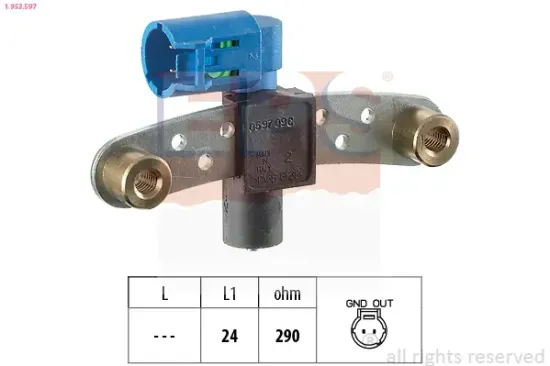 Sensor, Motordrehzahl EPS 1.953.597 Bild Sensor, Motordrehzahl EPS 1.953.597