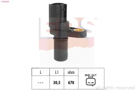 Sensor, Motordrehzahl EPS 1.953.635 Bild Sensor, Motordrehzahl EPS 1.953.635