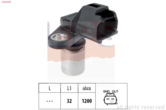 Sensor, Motordrehzahl EPS 1.953.637 Bild Sensor, Motordrehzahl EPS 1.953.637