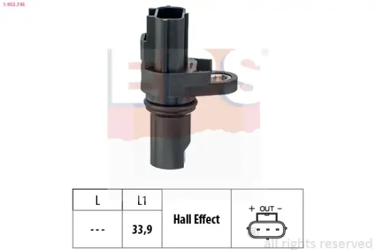 Sensor, Motordrehzahl EPS 1.953.745 Bild Sensor, Motordrehzahl EPS 1.953.745