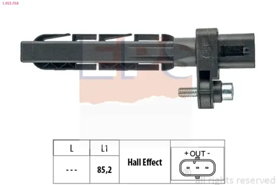 Impulsgeber, Kurbelwelle EPS 1.953.758 Bild Impulsgeber, Kurbelwelle EPS 1.953.758
