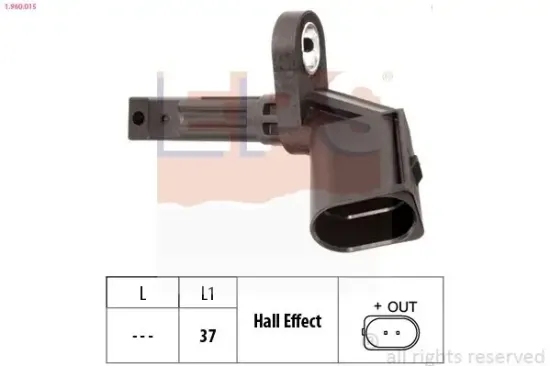 Sensor, Raddrehzahl EPS 1.960.015 Bild Sensor, Raddrehzahl EPS 1.960.015