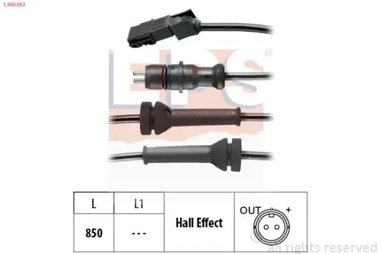 Sensor, Raddrehzahl EPS 1.960.052 Bild Sensor, Raddrehzahl EPS 1.960.052