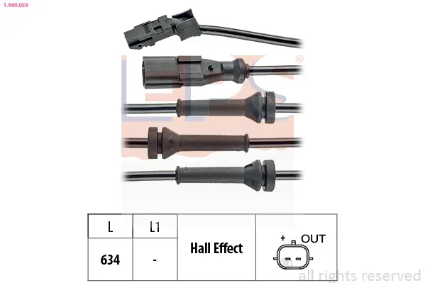 Sensor, Raddrehzahl EPS 1.960.056